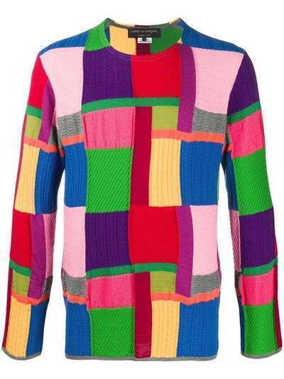 Comme Des Garçons Homme Plus свитер в стиле колор-блок