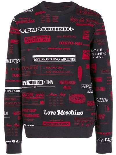 Love Moschino толстовка с графичным принтом