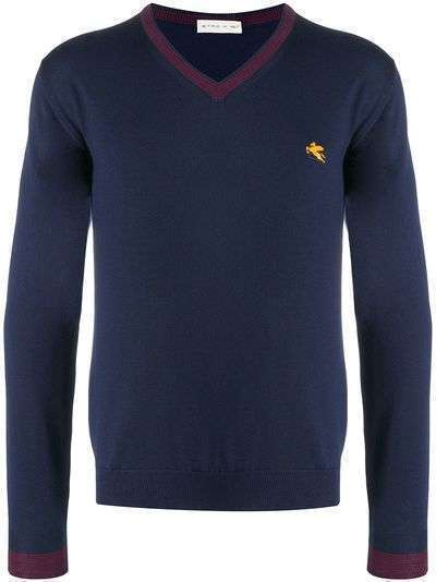 Etro свитер с вышитым логотипом