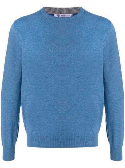 Brunello Cucinelli кашемировый свитер с круглым вырезом