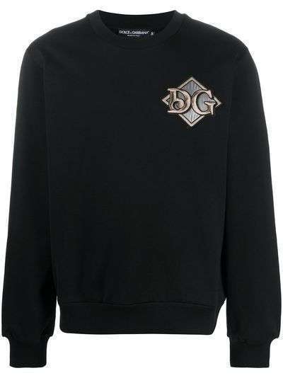 Dolce & Gabbana толстовка с нашивкой-логотипом