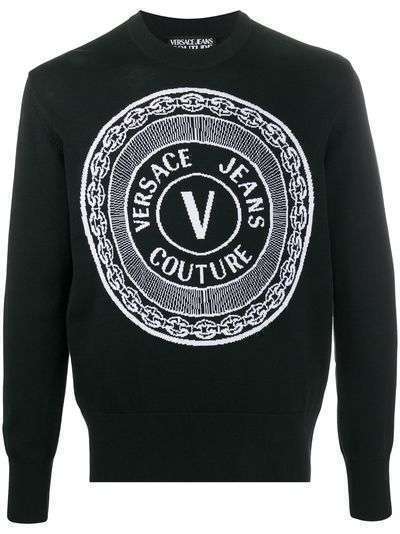 Versace Jeans Couture толстовка с нашивкой-логотипом