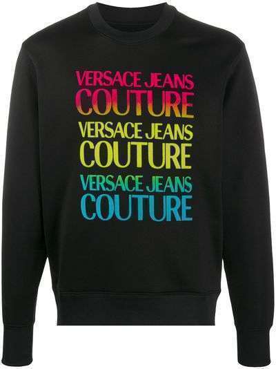 Versace Jeans Couture толстовка в стиле колор-блок с логотипом