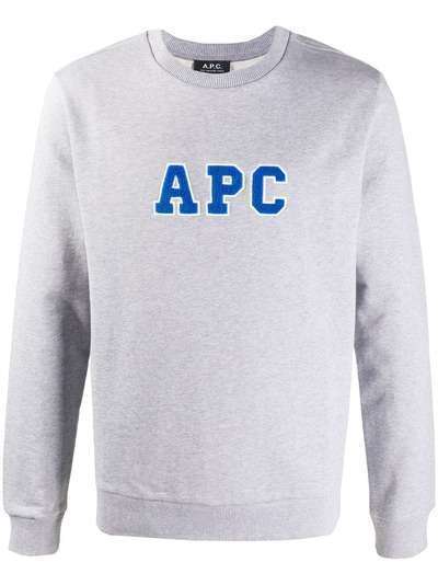 A.P.C. толстовка с вышитым логотипом