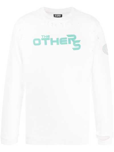 Raf Simons толстовка The Others с принтом и эффектом потертости