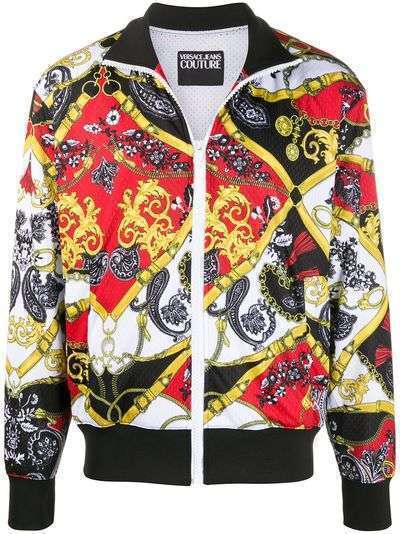 Versace Jeans Couture спортивная куртка с принтом Paisley Fantasy