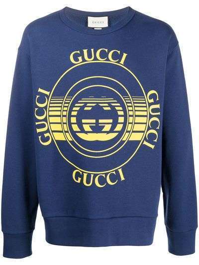 Gucci толстовка с логотипом Interlocking G
