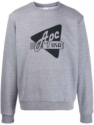 A.P.C. свитер с принтом