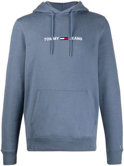 Tommy Jeans худи в рубчик с вышитым логотипом