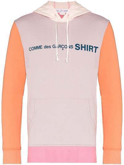 Comme Des Garçons Shirt худи в стиле колор-блок с логотипом