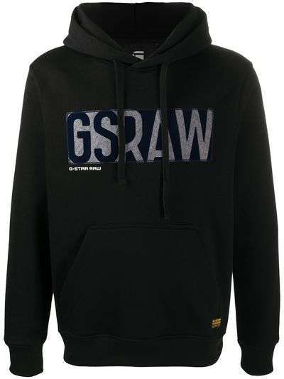 G-Star RAW худи с кулиской и логотипом