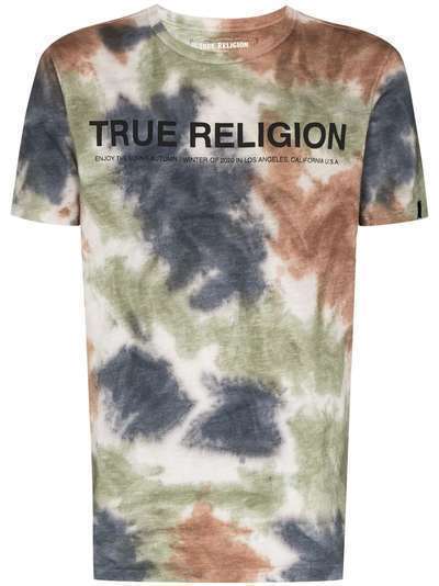 True Religion футболка с принтом тай-дай и логотипом