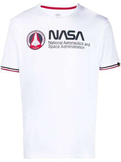 Alpha Industries футболка с принтом NASA