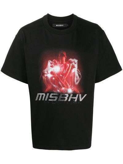 MISBHV футболка с логотипом из кристаллов