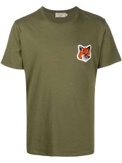 Maison Kitsuné футболка с нашивкой Fox