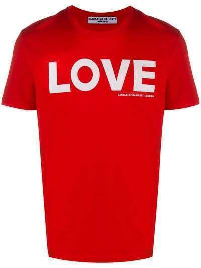 Katharine Hamnett London футболка с надписью Love