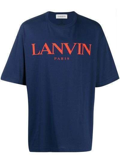 LANVIN футболка оверсайз с логотипом