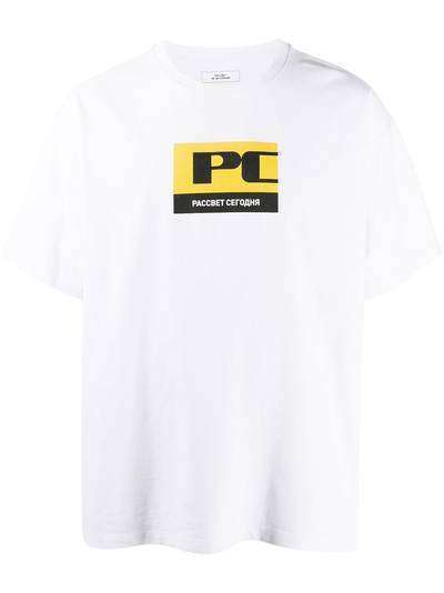 PACCBET футболка свободного кроя с графичным принтом