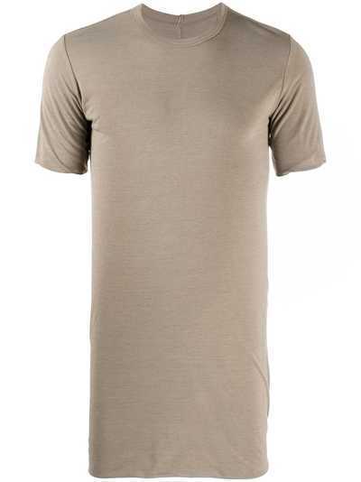 Rick Owens длинная футболка с круглым вырезом