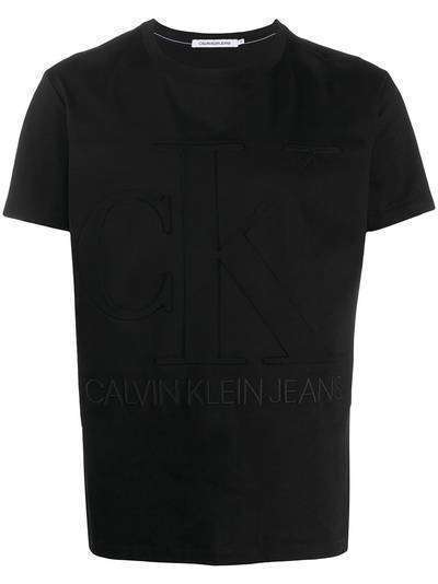 Calvin Klein Jeans футболка с фактурным логотипом