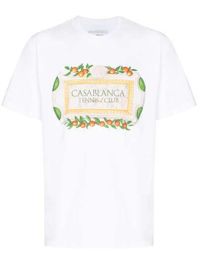 Casablanca футболка Tennis Club с круглым вырезом