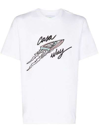 Casablanca футболка с принтом Casa Way
