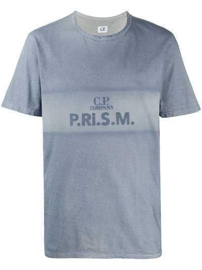 C.P. Company футболка с выцветшим эффектом и логотипом