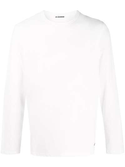 Jil Sander футболка с длинными рукавами и логотипом