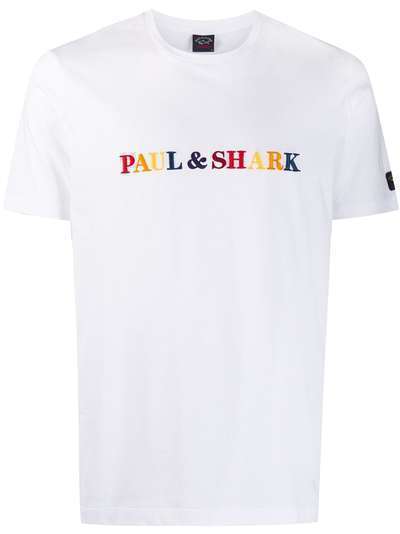 Paul & Shark футболка с вышитым логотипом
