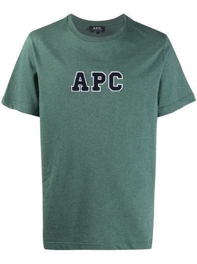 A.P.C. футболка Gael с вышитым логотипом