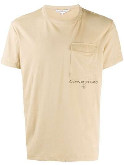 Calvin Klein Jeans футболка с нагрудным карманом и логотипом