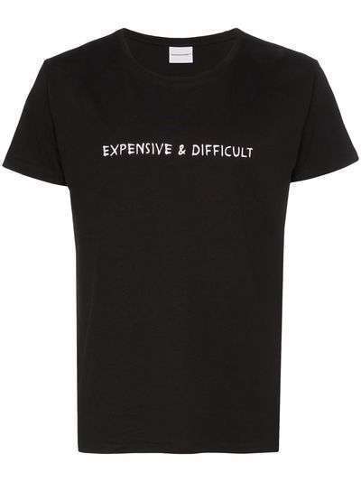 Nasaseasons футболка с вышивкой 'Expensive & Difficult'