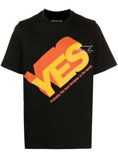 Martine Rose футболка Yes с круглым вырезом