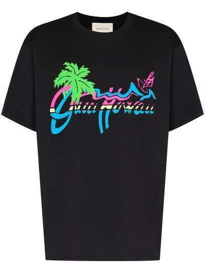 Gucci футболка с принтом Gucci Hawaii