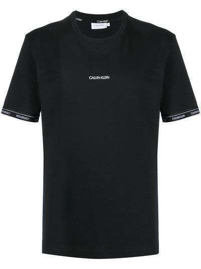Calvin Klein футболка с логотипом на манжетах