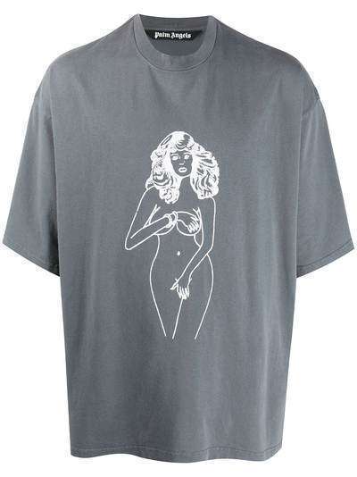 Palm Angels футболка Exotic Woman с круглым вырезом