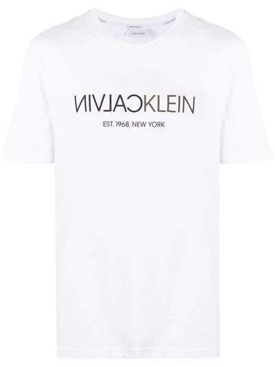 Calvin Klein футболка с логотипом и короткими рукавами