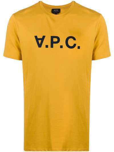 A.P.C. футболка с короткими рукавами и логотипом