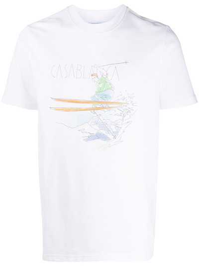 Casablanca футболка с принтом Ski Jump