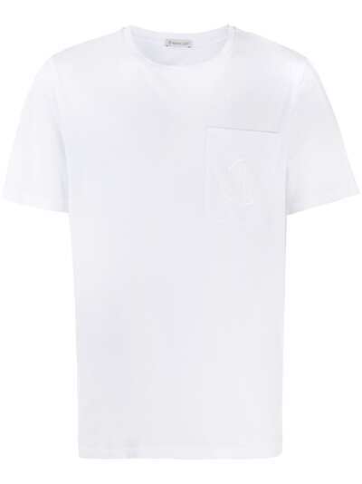 Moncler рубашка с короткими рукавами и вставками