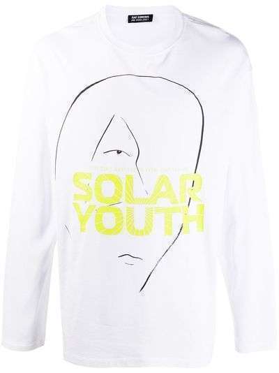 Raf Simons футболка с длинными рукавами и принтом Solar Youth