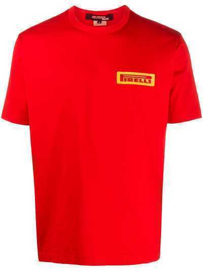 Junya Watanabe MAN футболка с нашивкой-логотипом из коллаборации с Pirelli