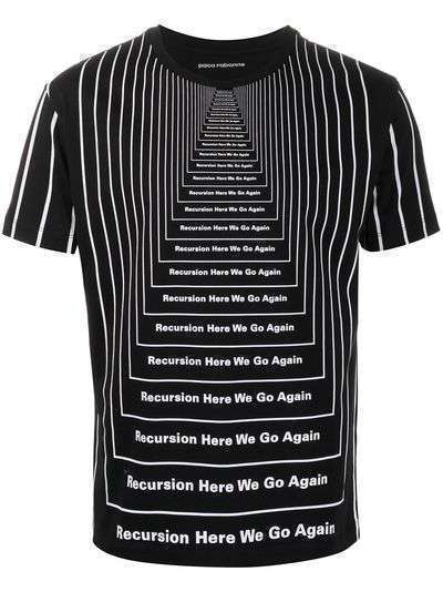 Paco Rabanne футболка Recursion с круглым вырезом