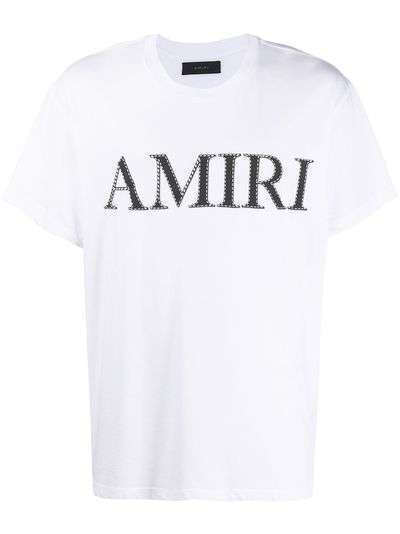 AMIRI футболка с круглым вырезом и логотипом