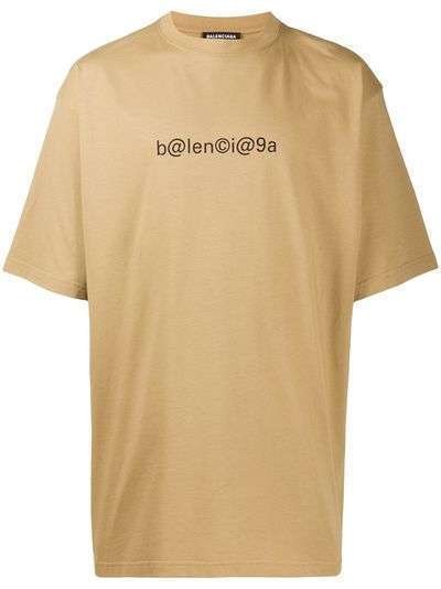 Balenciaga футболка свободного кроя с логотипом
