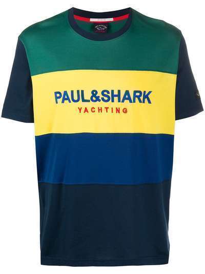 Paul & Shark футболка в стиле колор-блок с логотипом