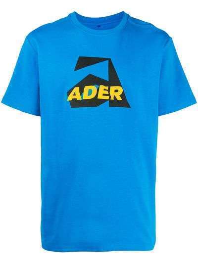 Ader Error футболка Aspect с вышитым логотипом