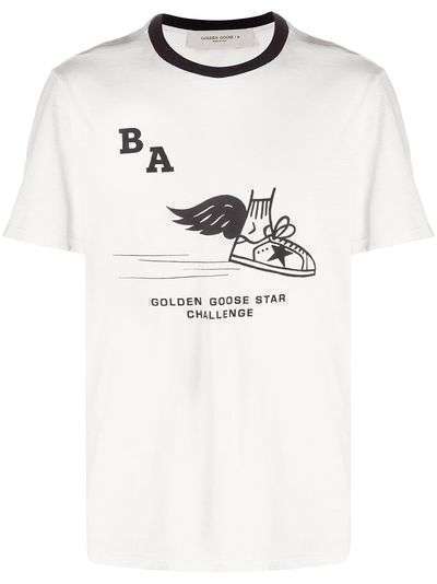 Golden Goose футболка с графичным принтом