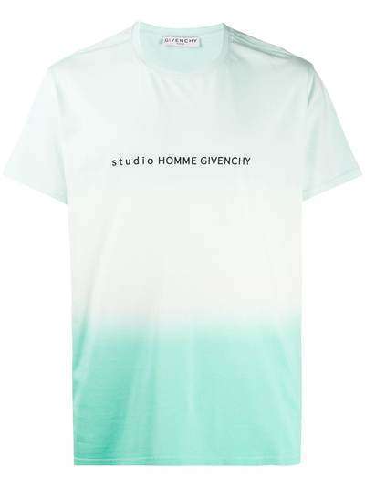 Givenchy футболка с эффектом деграде и логотипом
