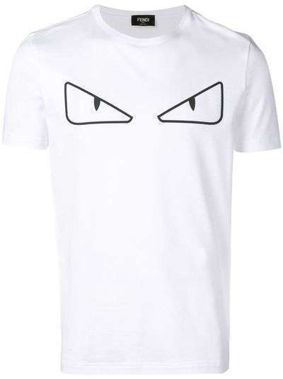 Fendi футболка с принтом Bugs eyes